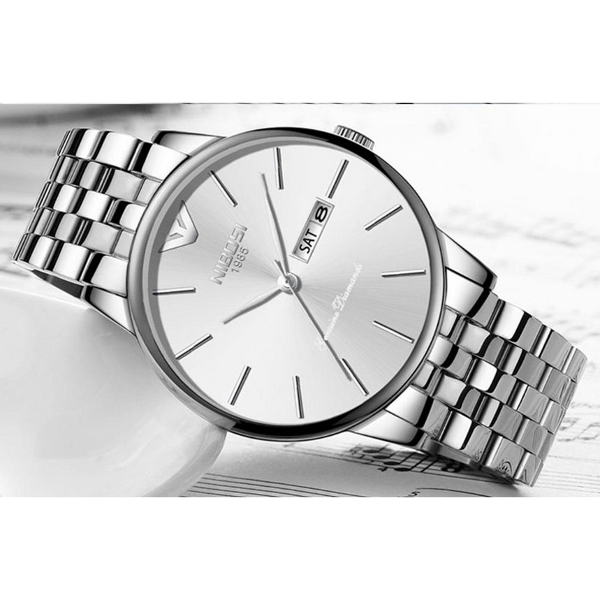 Đồng hồ nam dây thép đặc Nibosi 2332 (fullbox) | BigBuy360 - bigbuy360.vn