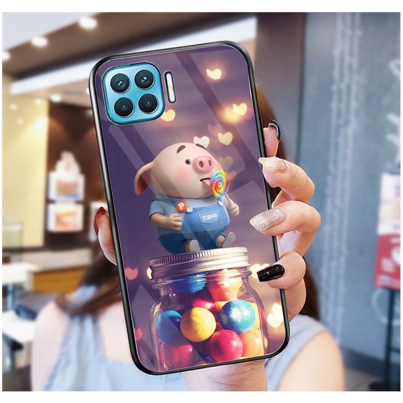 Ốp Lưng OPPO A73,A93 mặt kính cường lực cao cấp