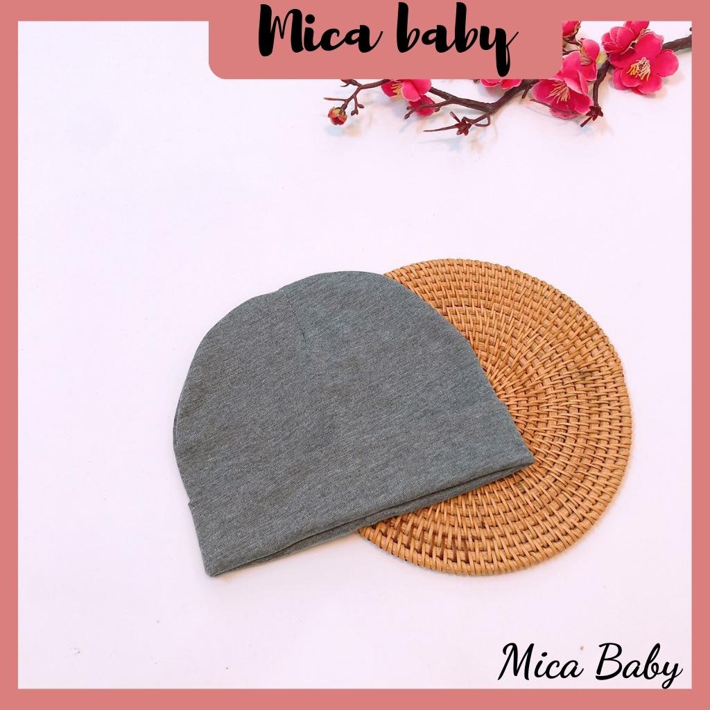 Mũ len chất cotton dệt kim cực đáng yêu cho bé từ 3 tháng-2 tuổi Mica baby MD179