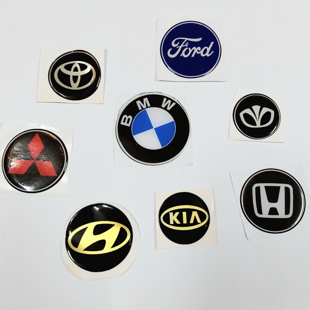 Miếng Dán Logo 65mm Trang Trí Vô Lăng Xe Hơi