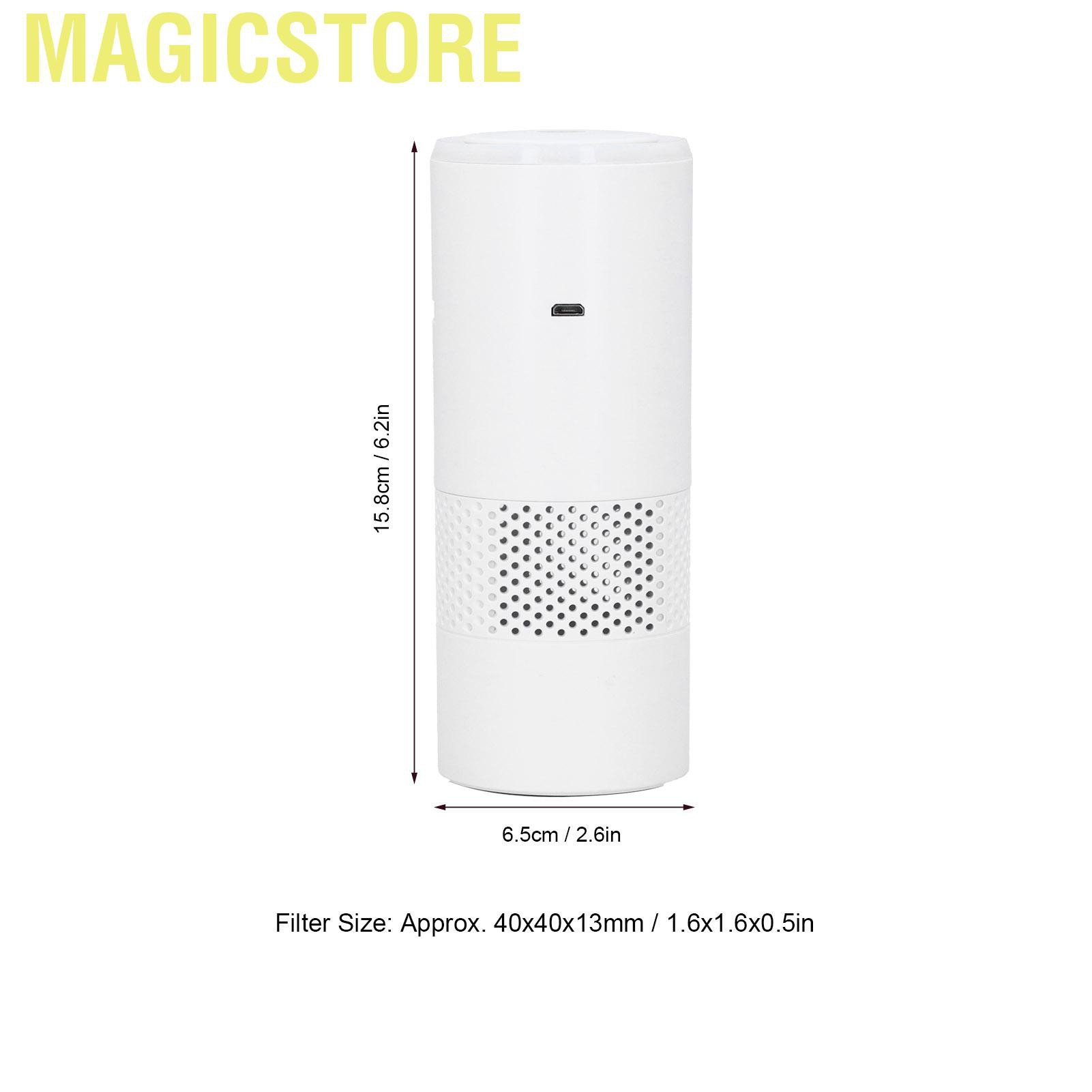 Magicstore Air Purifier Portable Car USB Powered Desktop Negative Ion Cleaner for Home Office