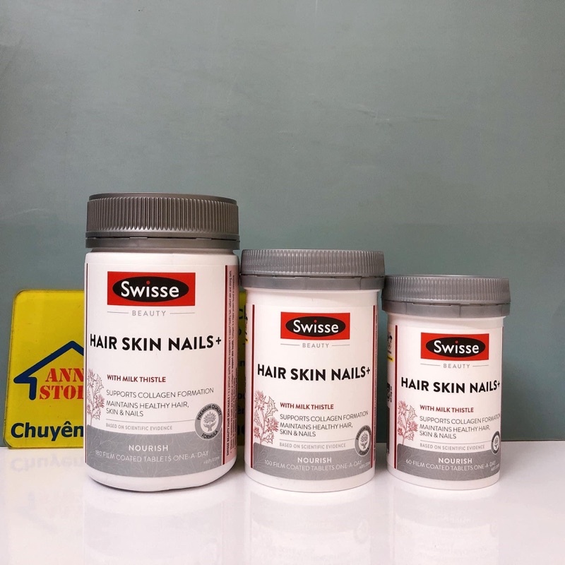 Viên uống Swisse Hair Skin Nails Với Công Thức Đặc Biệt Giúp Làm Đẹp Da Móng Tóc Chống Lão Hóa