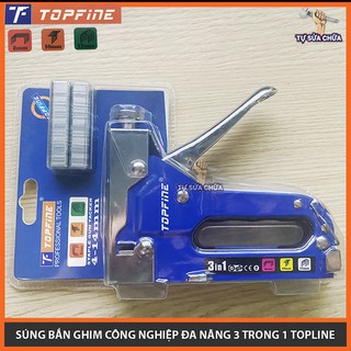 Súng bắn ghim công nghiệp đa năng có tăng lực, bấm cả 3 kiểu ghim П U T hàng chuẩn TOP FINE CÓ TẶNG KÈM GHIM