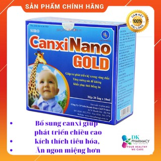 Canxi nano gold GP- Giúp bé phát triển hệ xương vững chắc, tăng cường sức đề kháng, khắc phục biếng ăn,tiêu hóa kém
