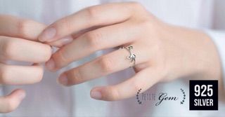 Nhẫn bạc thái hình lá 925