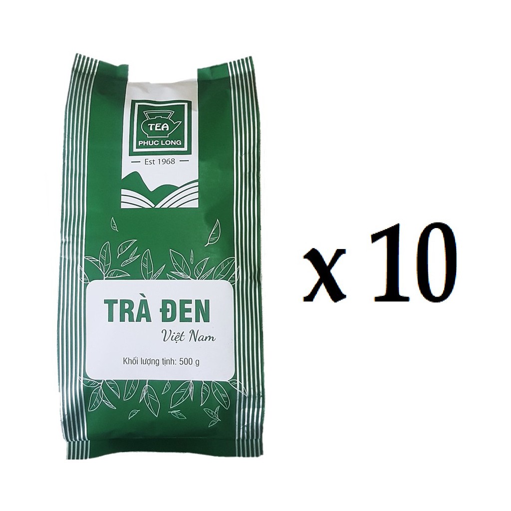 Combo 10 bịch (5kg) trà đen Phúc Long 500g/gói