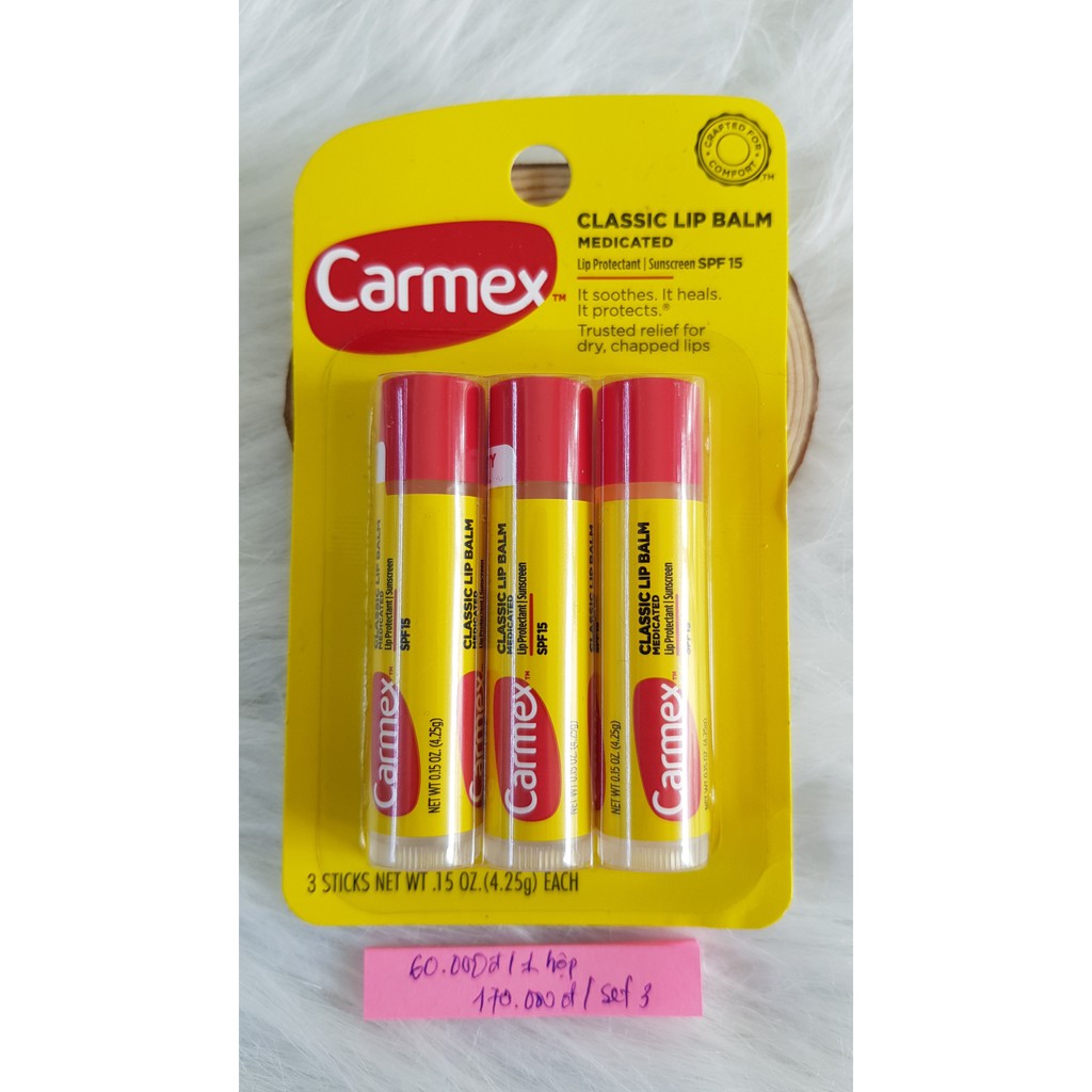 [CÓ SẴN, đủ bill] SON DƯỠNG MÔI CARMEX SỐ 1 NƯỚC MỸ, hàng săn sale chính hãng từ Mỹ | BigBuy360 - bigbuy360.vn