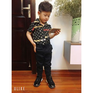 Sơ mi lụa cộc tay loại đẹp cho bé (Ảnh thật)