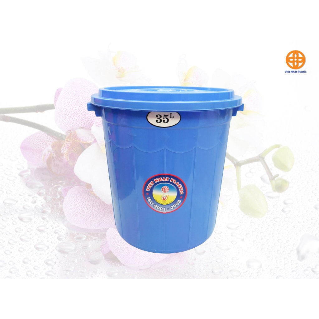 Thùng nhựa 35L có nắp 5362 thùng chính hãng Việt Nhật