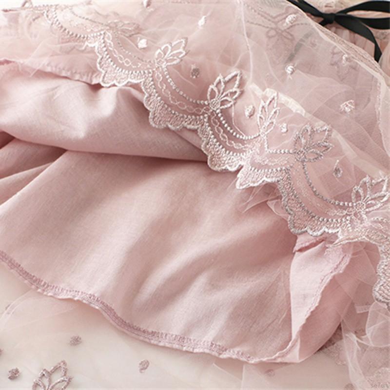 Đầm Ren Hoa Xinh Xắn Đáng Yêu Dành Cho Bé Gái