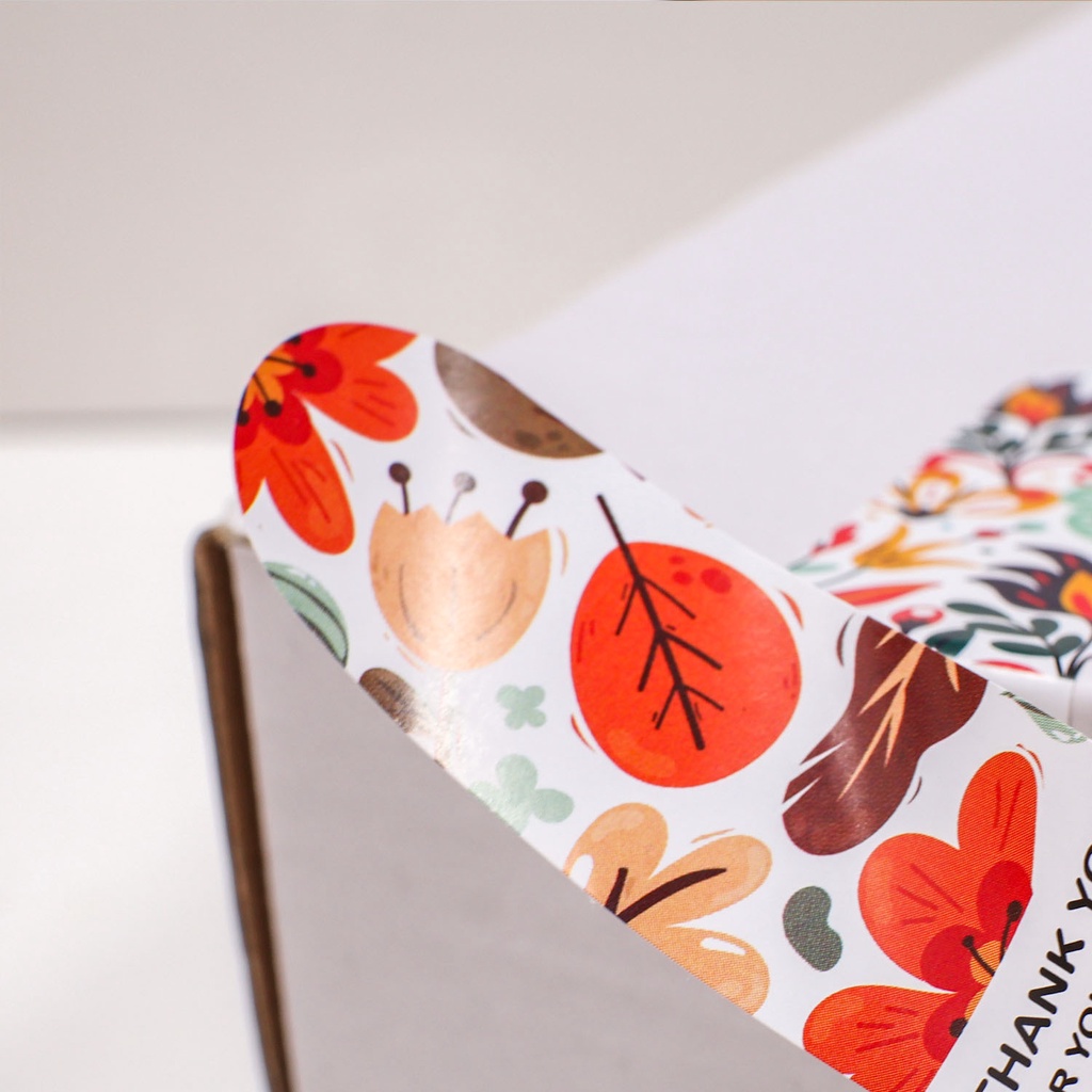 100 miếng stick thank you dán nhãn cảm ơn thời trang mix mẫu xinh xắn