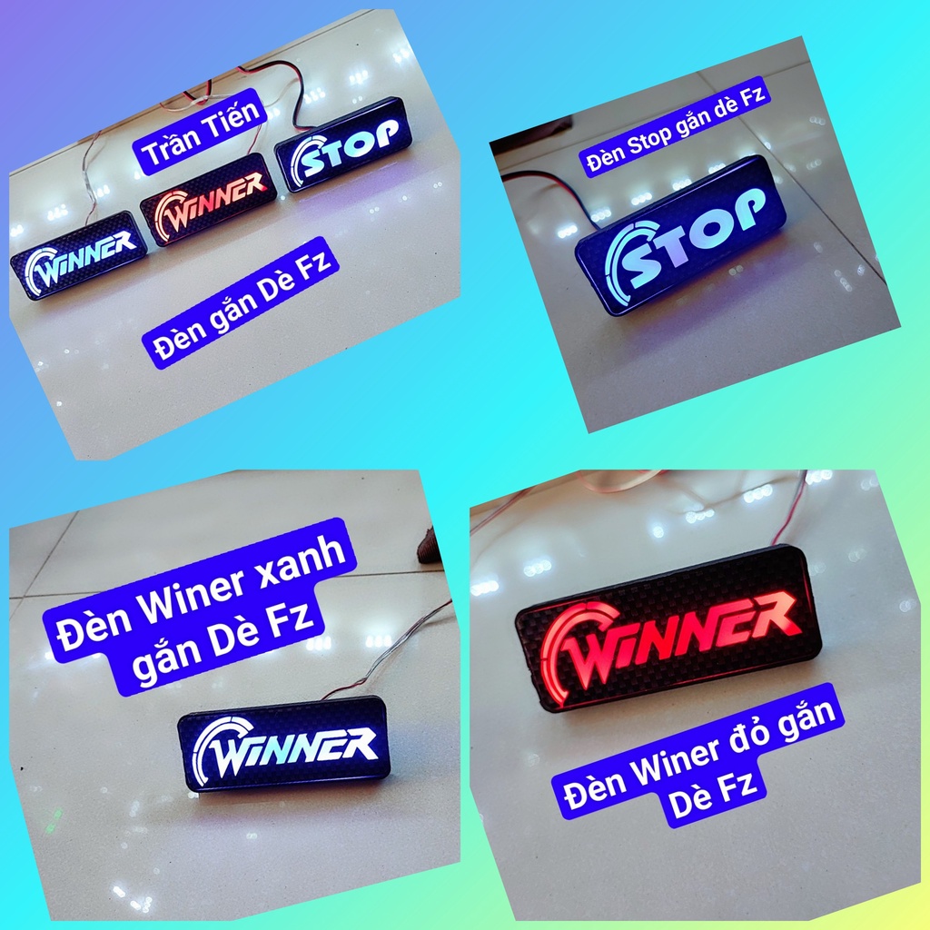 Đèn Led Chữ Winer Stop Gắn Dè đuôi xe máy