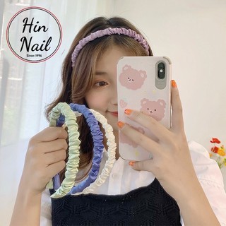 Bờm tóc cài tóc vải lụa nhún cute