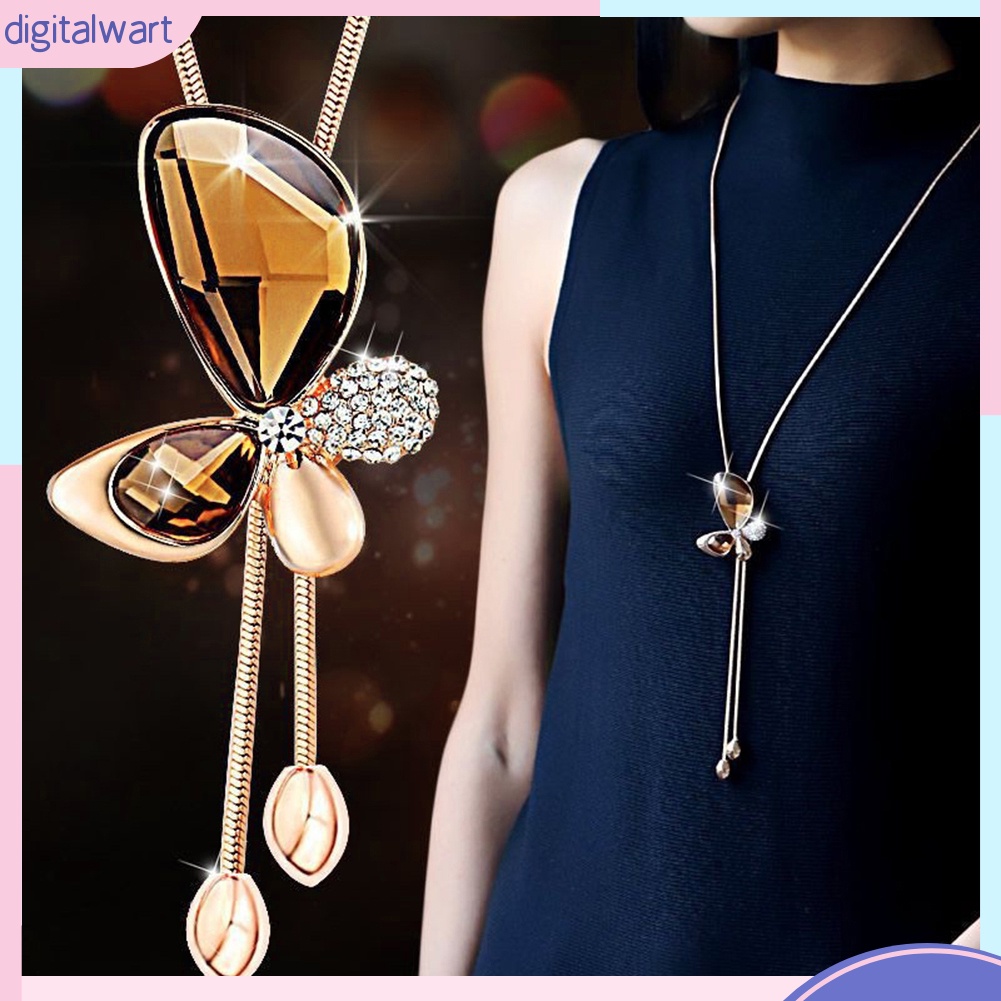 Dây Chuyền Tua Rua Hình Bướm Đính Đá Thời Trang