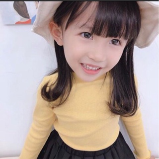 Áo len tăm cổ điệu cho bé gái