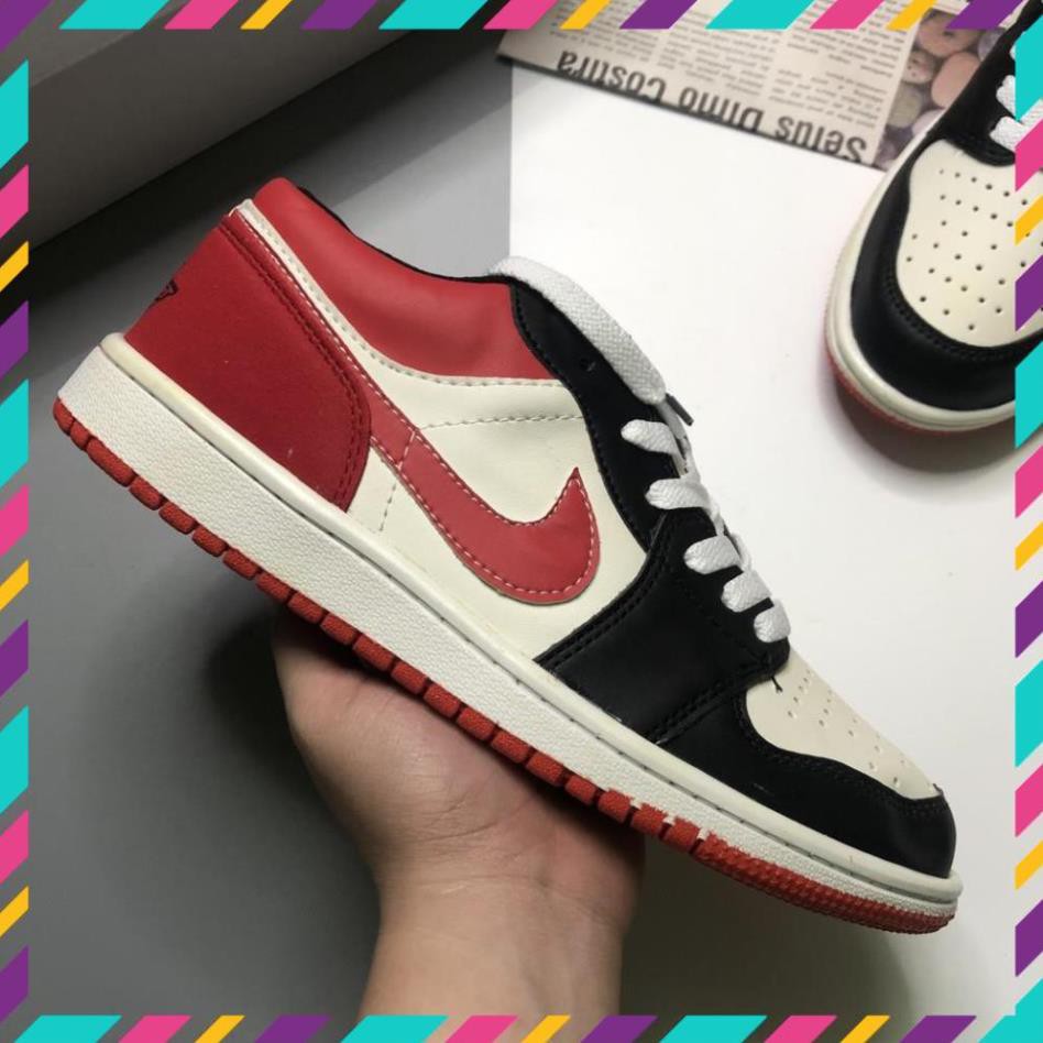 [TOP SALE SHOPEE]  Giày Thể Thao Sneaker JDA1 Màu Đỏ Đen Da Lộn Cao Cấp Full Size Nam Nữ | JDDD0001
