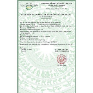 Bột tăng chiều cao Bio Island Lysine Starter