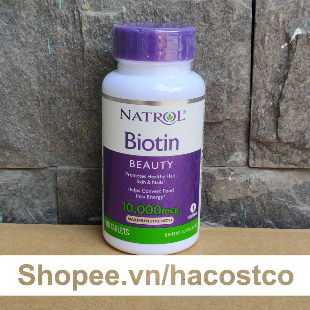 VCV Biotin 10000 Mcg 100 Viên Của Mỹ - Biotin 10.000 mcg 64