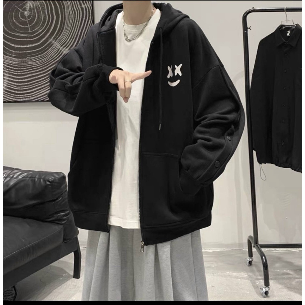 [FREESHIP] ÁO KHOÁC SWEATER NAM NỮ SMILE BRANDD CỰC CHẤT FORM RỘNG MŨ TRÙM ĐẦU SIÊU PHẨM HOT NHẤT NĂM