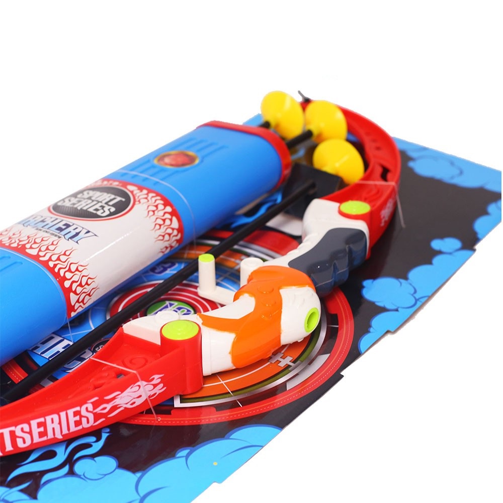 Cung tên đồ chơi thể thảo cho bé TomcityVN thiết kế nhựa ABS cao cấp gồm 3 mũi tên bắn cung và 1 bia