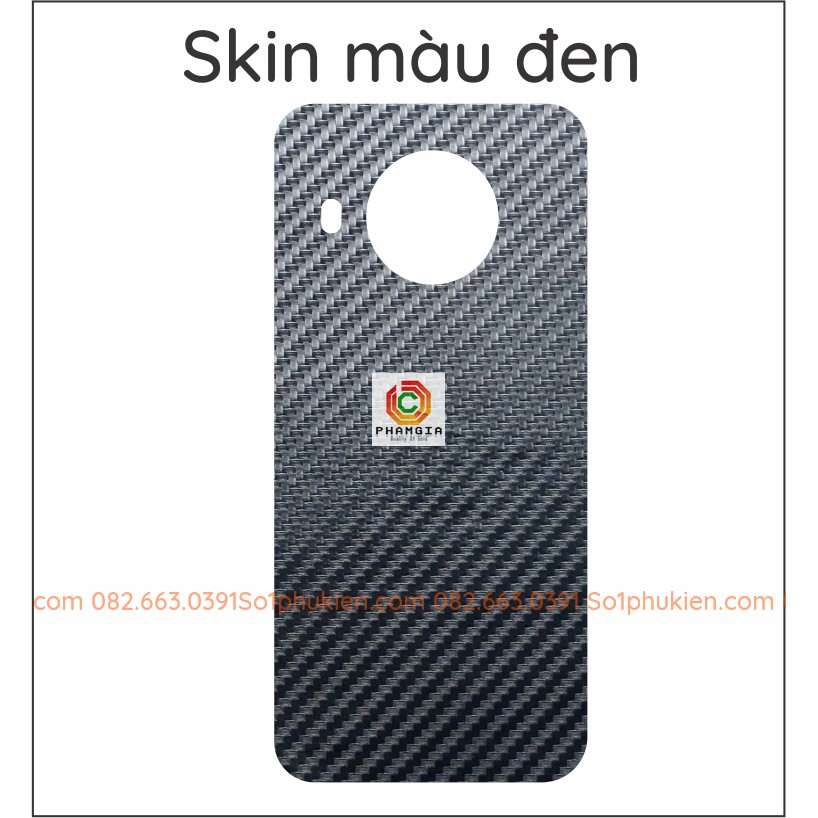 Miếng dán mặt lưng skin carbon Nokia X10