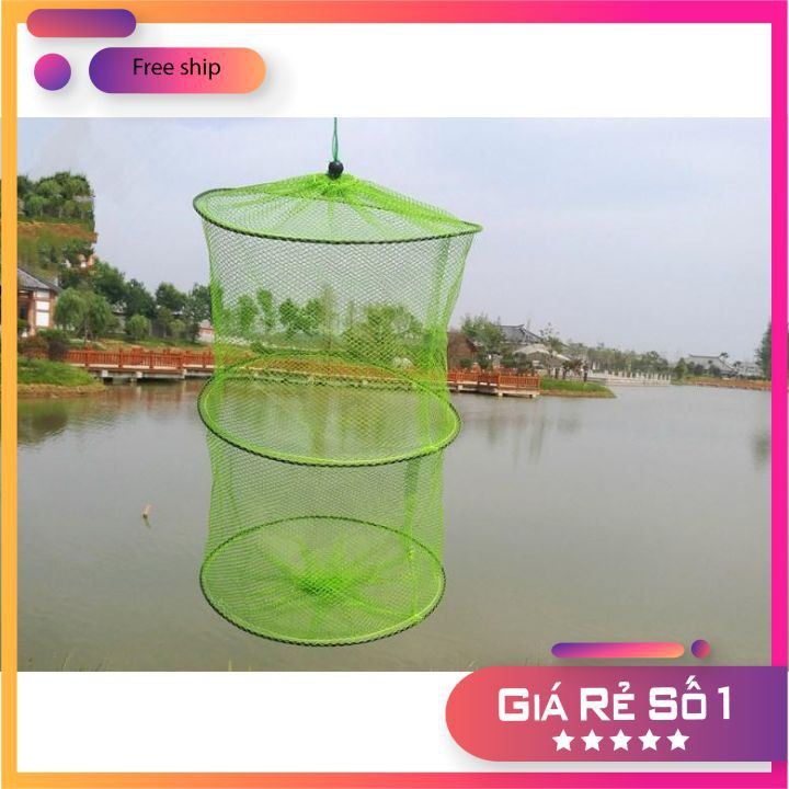 Giỏ Đựng Cá Túi Đựng Cá,Tôm,Tép - 3 VÀNH SIÊU RẺ ĐỦ MÀU
