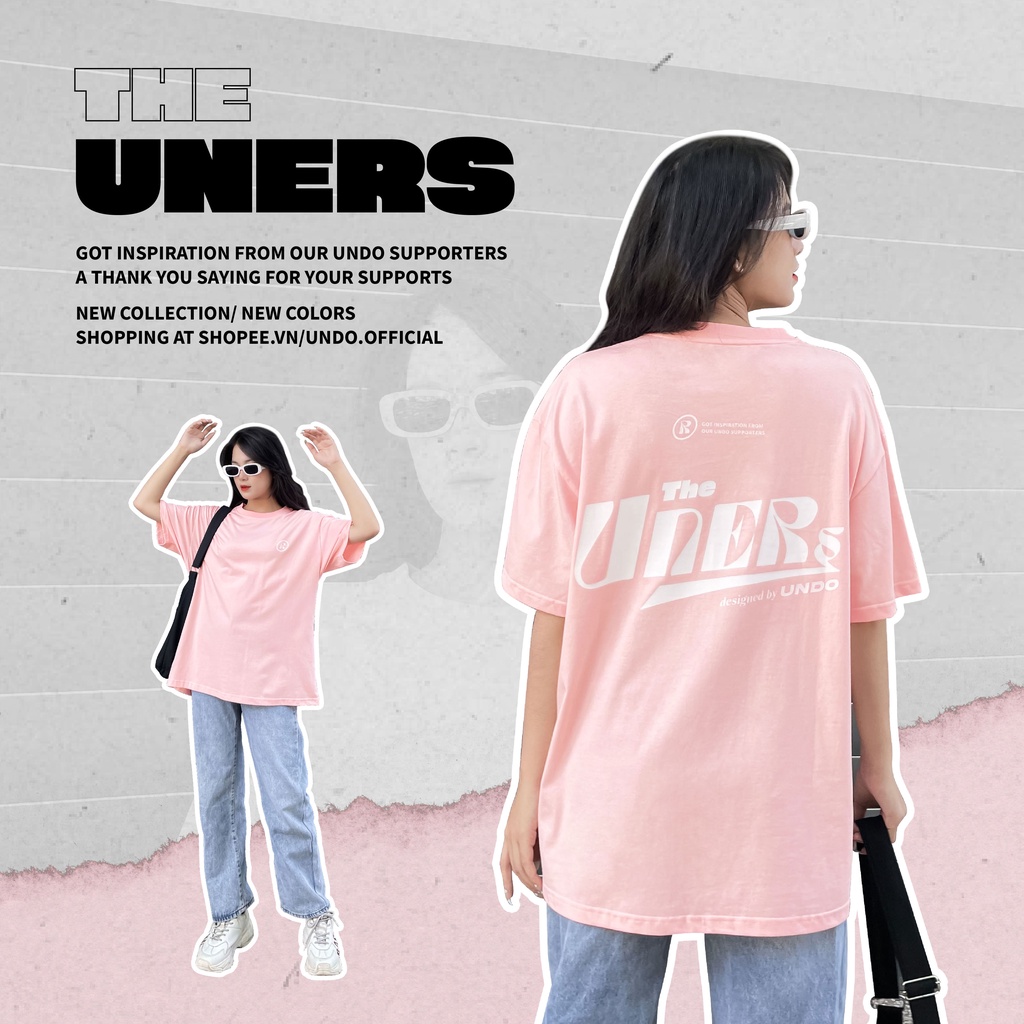 Áo Thun Unisex Undo Uners Màu Hồng 100% Standard Cotton - Local Brand Chính Hãng