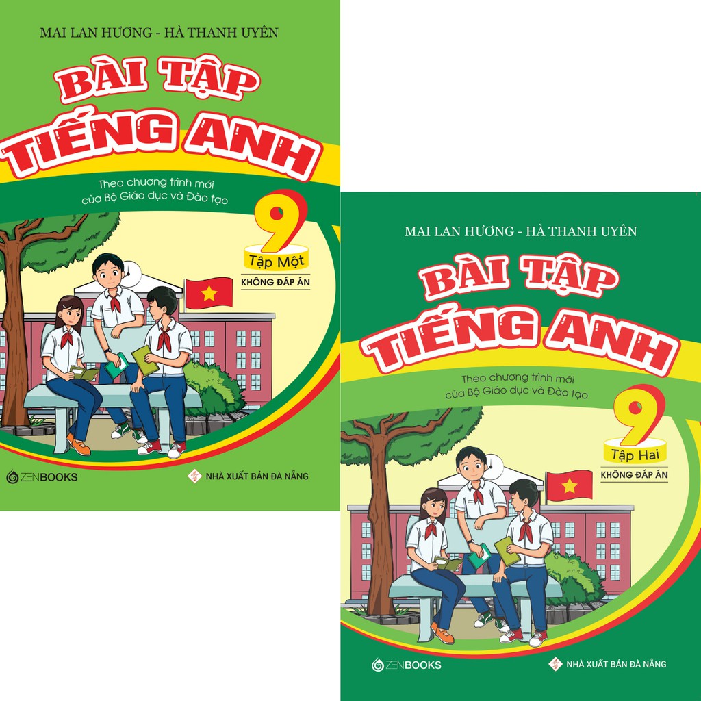 SÁCH - Bộ 2 Cuốn Bài Tập Tiếng Anh 9 (Không đáp án - CT mới của Bộ GD&ĐT) - Mai Lan Hương