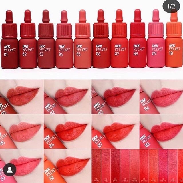 ( Sẵn 1-16 - Mới 2019 ) Son kem Peripera Ink Velvet Lip Tint