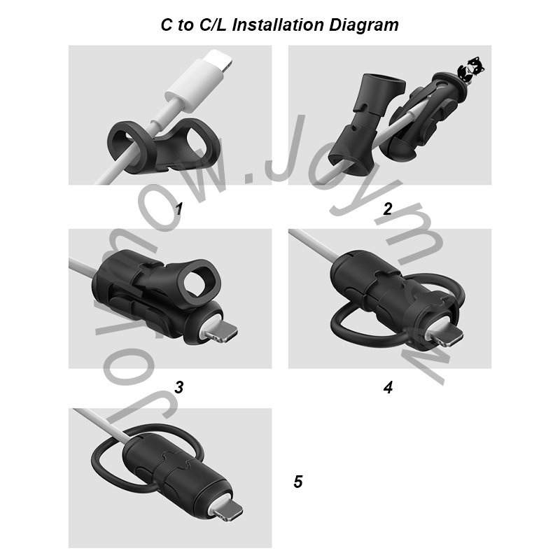 Vỏ Bảo Vệ Cáp Sạc 3 Trong 1 Nâng Cấp / Dây Cáp Với Dây Cáp Cho Cổng ip / Type-C / Android