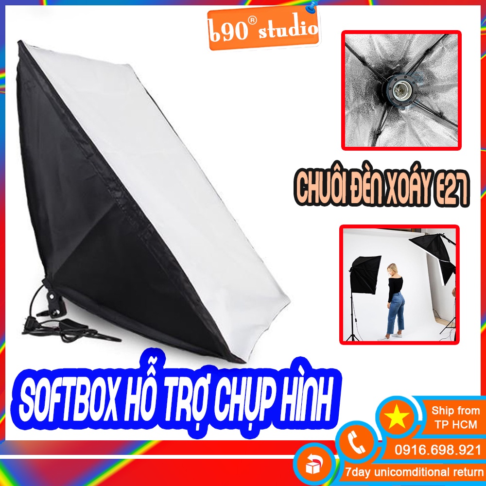 Softbox chân 2M Linco Zenith 8806 hỗ trợ ánh sáng cho studio chụp ảnh, lookbook (Không bóng đèn)