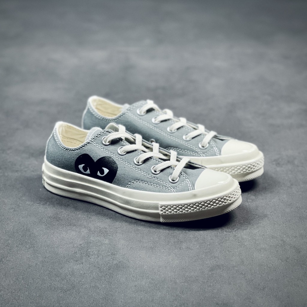 Giày Thể Thao Converse x Cdg Comme des Gar ons Play Cổ Thấp Năng Động Thời Trang Unisex