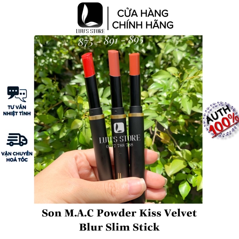 Son Thỏi MAC Powder Kiss Velvet Blur Slim Stick