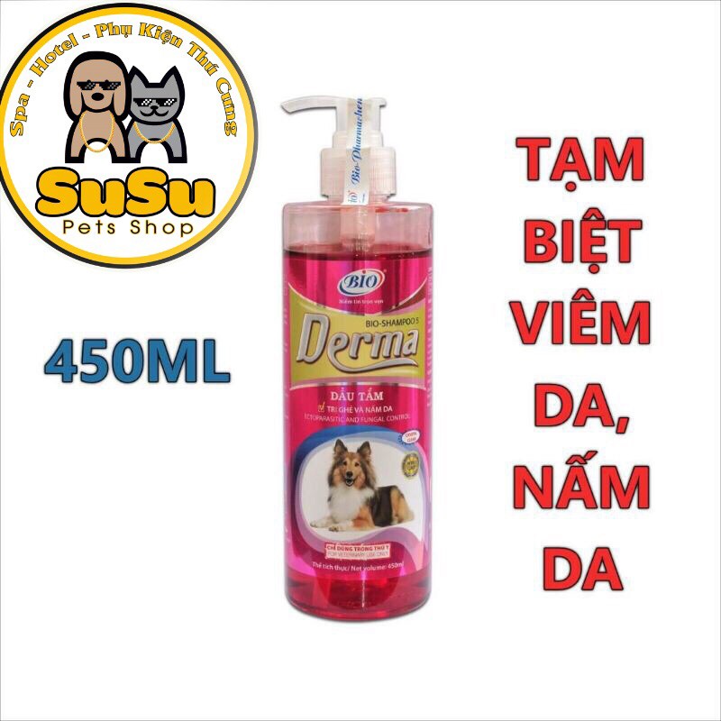 [BIO- DERMA] [450ML] Sữa tắm cao cấp cho bệnh ngoài da của chó