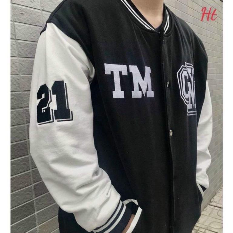 Áo bomber nỉ phối tay TM CYM Ht