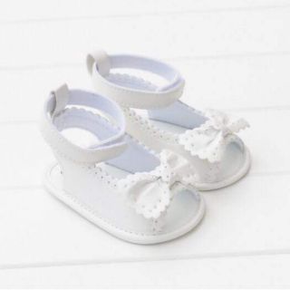 Sandal tập đi gắn nơ bé gái (hàng xuất xịn)