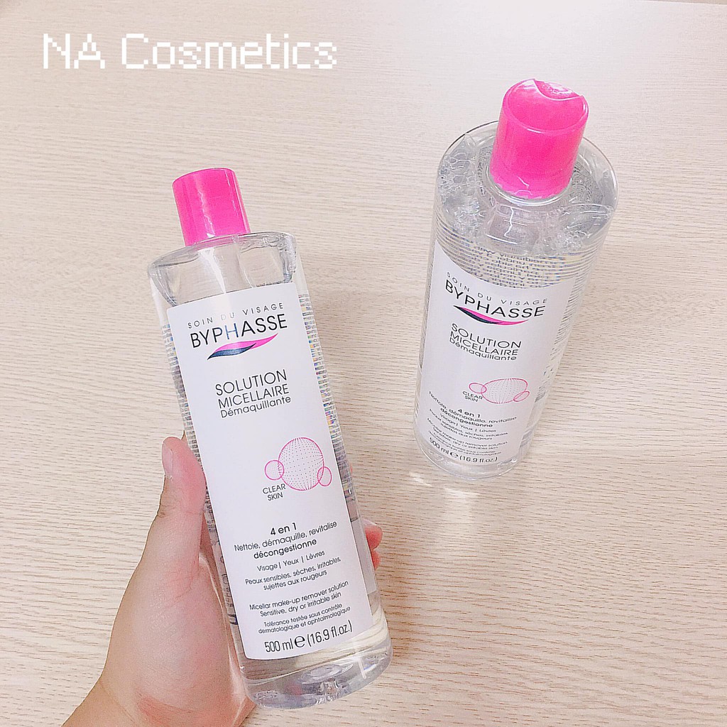 Nước tẩy trang Byphasse micellar make-up remover solution 500ml