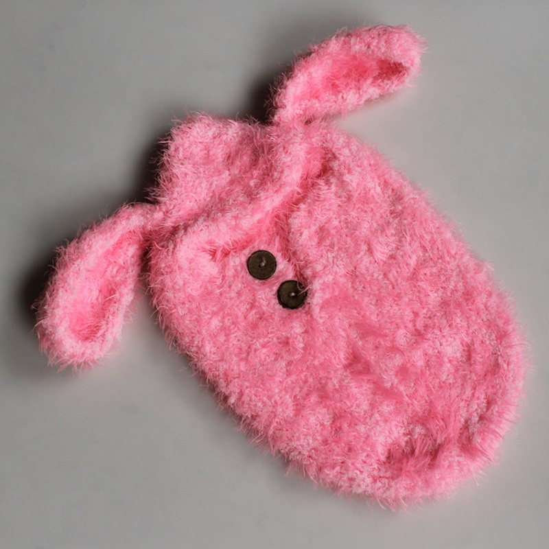 Bộ Túi Ngủ Mềm Mại Đan Móc Làm Phụ Kiện Chụp Ảnh Cho Bé Sơ Sinh