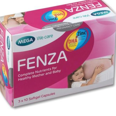 Fenza – Viên uống bổ sung vitamin, khoáng chất và DHA cho phụ nữ có thai, tăng cường sức khoẻ cho phụ nữ sau sinh (30v)