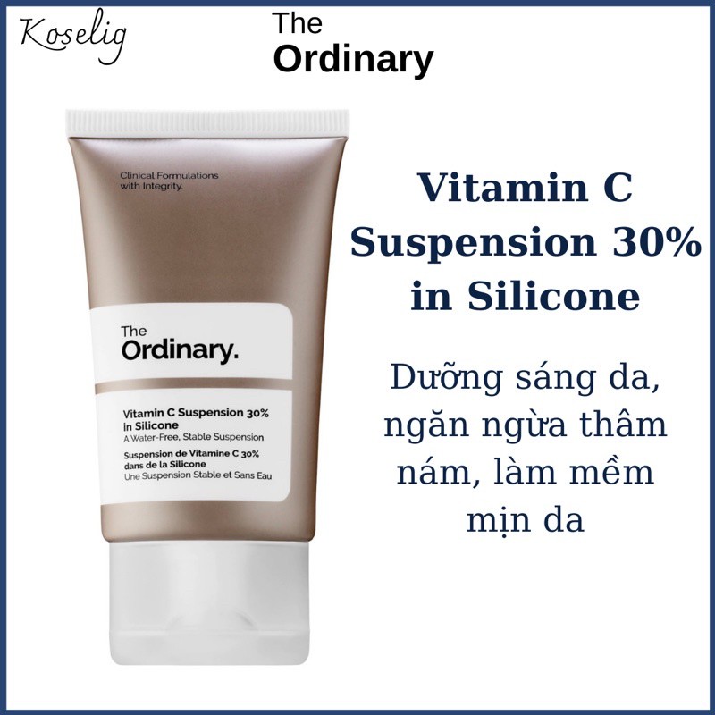 Kem dưỡng sáng da Vitamin C Suspension 23% + HA Spheres 2% / 30% in Silicone - THE ORDINARY