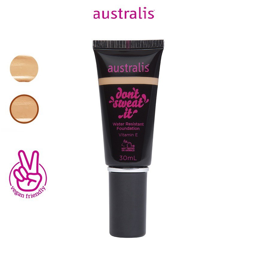 [FreeShip] KEM NỀN KHÁNG NƯỚC MỎNG MỊN LÂU TRÔI- Don't Sweat It Foundation 30ml- AUSTRALIS