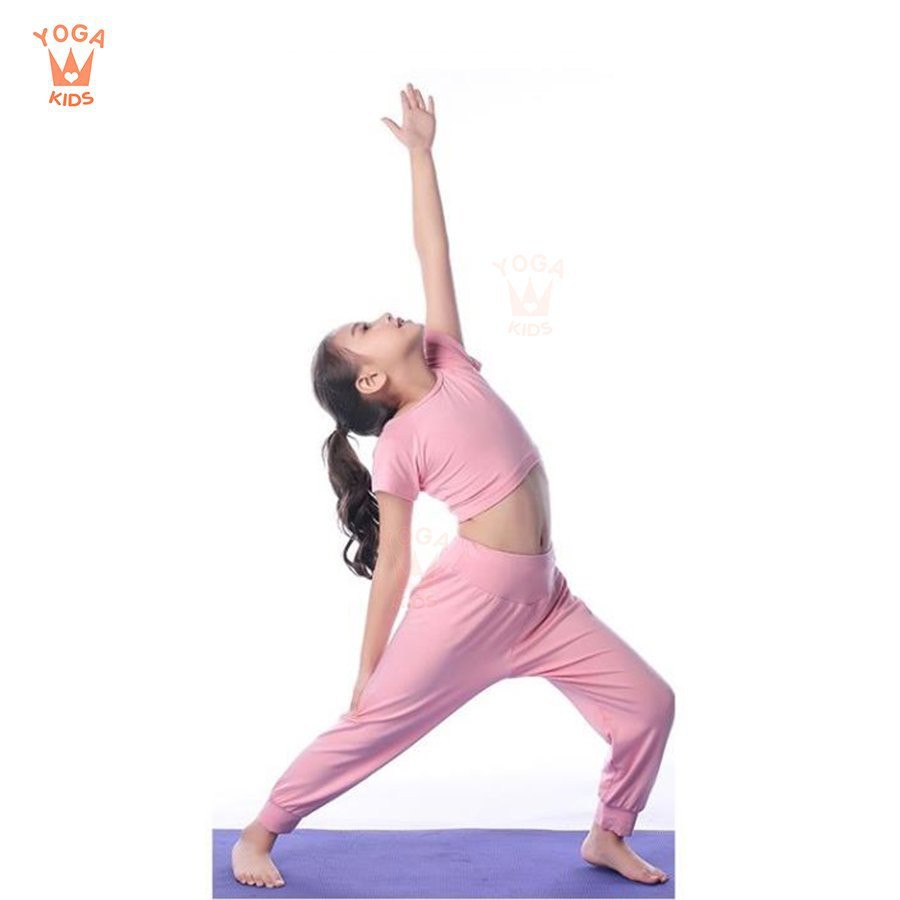 Bộ Yoga cho bé yêu | Bộ Yoga Ali hồng cho trẻ em