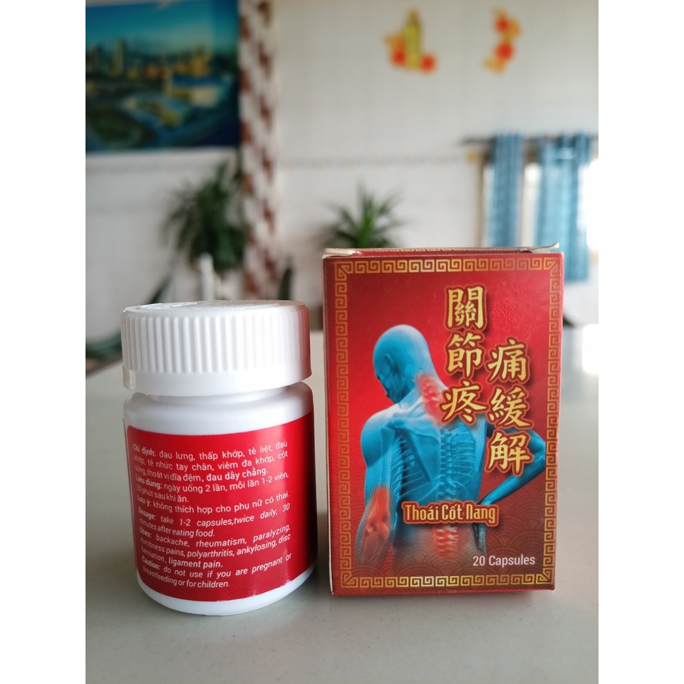 Thoái cốt nang chính hãng Malaysia giảm đau xương khớp hiệu quả Hộp 20 viên