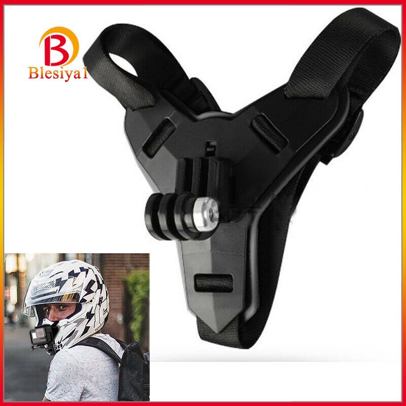 [BLESIYA1] Plastic Helmet Chin Mount Holder For GoPro Hero 8/7/6/5 Sports Camera Blue