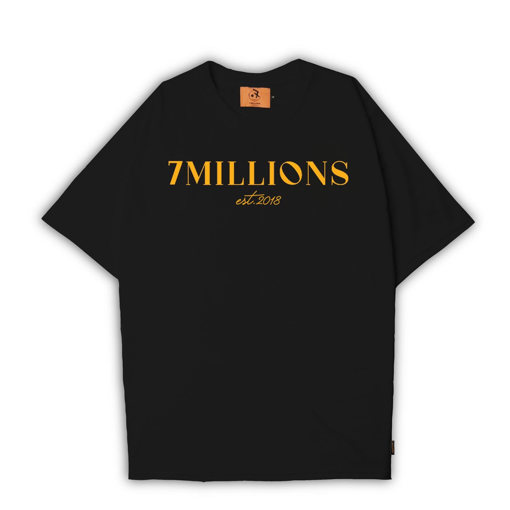 Áo thun 7millions Basic 3.0 Màu đen Unisex Form oversize