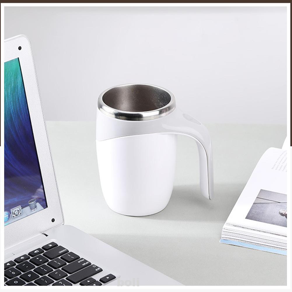 Drinkware Gift Smart Coffee Insulated Stainless Steel Chocolate Cocoa Hot Drink Mixer Mocha Self Stirring Mug