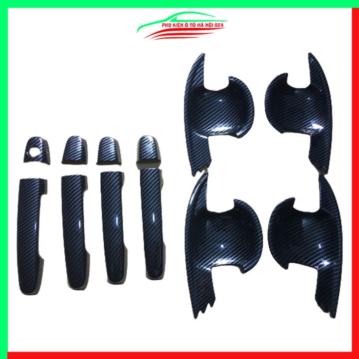 Ốp tay hõm Vios 2014-2018 vân Carbon chống trầy bảo vệ cửa xe ô tô