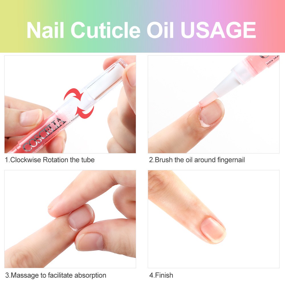 [Hàng mới về] Dầu dưỡng móng tay Coscelia 5ml làm mềm da hiệu quả