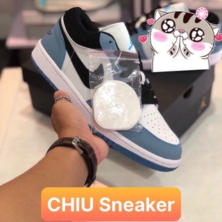 Giày thể thao Sneaker jd1 cổ thấp xanh dương phiên bản cao cấp giày thể thao Jordan lơ cổ thấp xanh