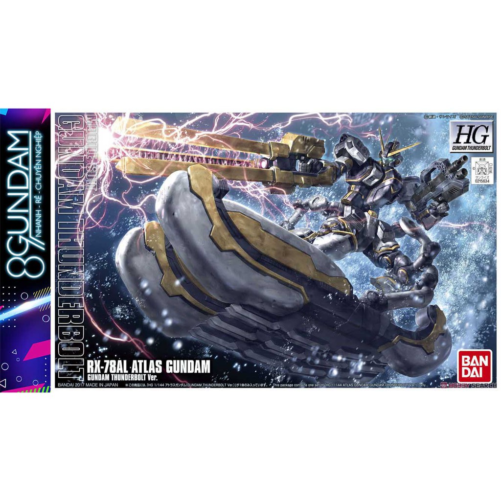 Mô Hình Lắp Ráp Gundam HG RX-78AL Atlas Thunderbolt ver.